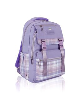 NFI Essentials - Trendy Korean Printed Purple School Backpack for Student Girls