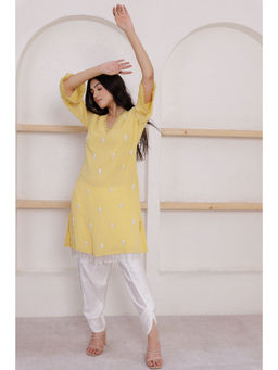 Pairaahan - Nyla Kurta Yellow (Set of 2)