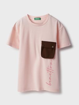 United Colors of Benetton - Boxy Fit Round Neck Printed Tshirt