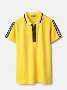 United Colors of Benetton - Regular Fit Polo Neck Printed Tshirt
