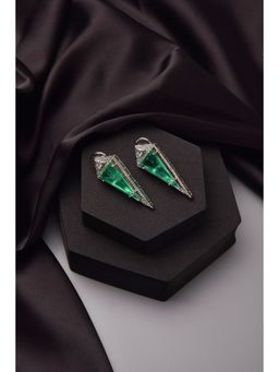 SWABHIMANN - Odette Emerald Stud Green Earrings