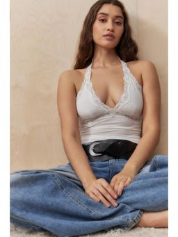 BDG by Urban Outfitters - Je Taime Halter Cami Top - White