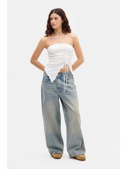 BDG by Urban Outfitters - Rem Bandeau Top - White