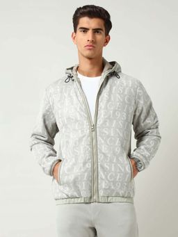 AD By Arvind - Green Polyester Full Sleeves Hoodie