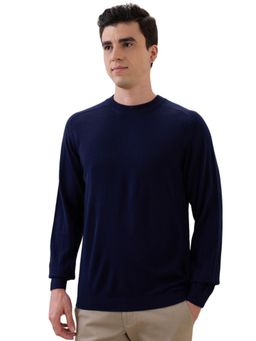 Park Avenue - Blue Acrylic Blend Full Sleeves Sweater