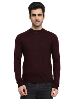Park Avenue - Red Acrylic Blend Full Sleeves Sweater