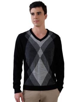 Park Avenue - Grey Acrylic Blend Full Sleeves Sweater