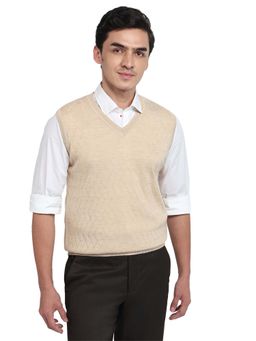 Park Avenue - Brown Wool Blend Sleeveless Sweater