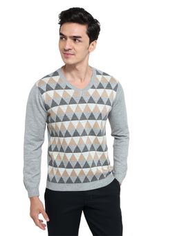 Park Avenue - Grey Acrylic Blend Sleeveless Sweater