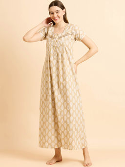 Sweet Dreams - Women Printed Night Dress
