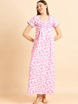 Sweet Dreams - Women Printed Night Dress