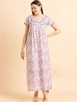 Sweet Dreams - Women Printed Night Dress