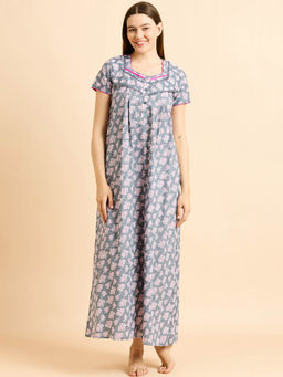 Sweet Dreams - Women Printed Night Dress