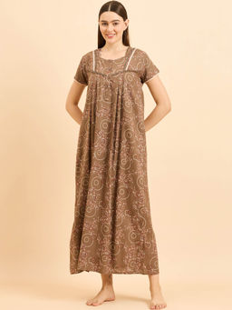 Sweet Dreams - Women Printed Night Dress