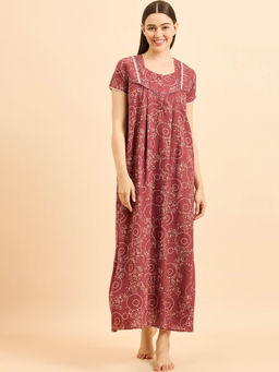 Sweet Dreams - Women Printed Night Dress