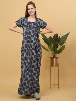 Sweet Dreams - Women Printed Full Length Night Dress
