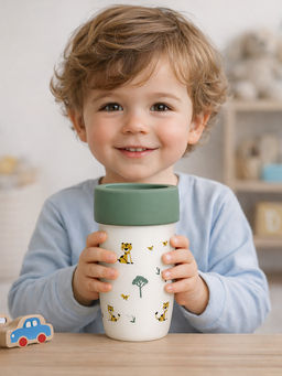 Mi Arcus - Printed Green Silicon Sipper (6-48 Months)