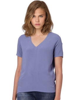 ONLY - Women Solid Blue T-shirt