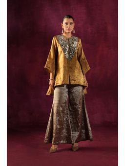 Twenty Nine - Mirror Embellished Tissue Tunic with Palazzo (Set of 2)