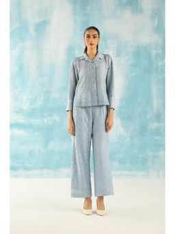 Twenty Nine - Blue Crushed Bandhani Print Pant