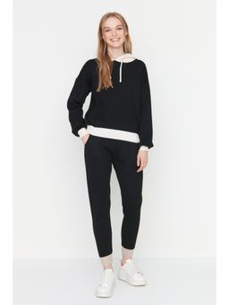 Trendyol - Womens Black Colorblock Co-Ord (Set of 2)