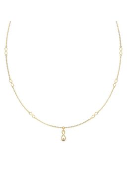 Candere by Kalyan Jewellers - 18K BIS Hallmark and Cubic Zirconia Necklace for Women