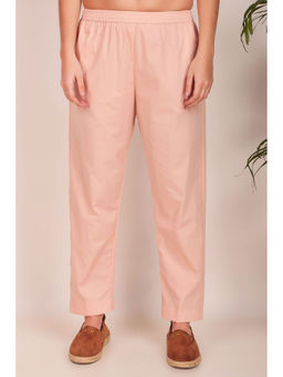 Zuri - Peach Women Comfort Fit Premium Cotton Pant