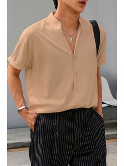 Off Duty India - Men Nude Soft Tech Japan Shirt