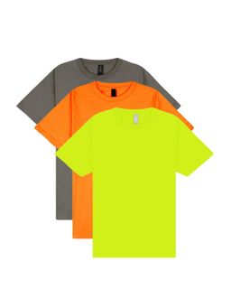 Gildan - Men Multi-Color Softstyle Midweight T-Shirts (Pack Of 3)