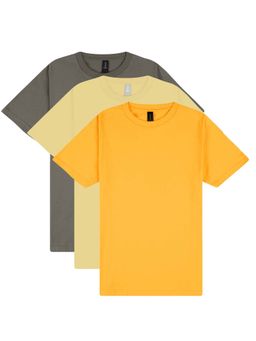 Gildan - Men Multi-Color Softstyle Midweight T-Shirts (Pack Of 3)