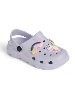 R&B - Girls Purple Slip On Clogs
