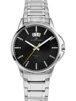 Jacques Lemans - Sydney Series Black Stainless Steel Watch (1-1540D) (Medium)