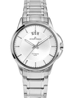 Jacques Lemans - Sydney Series Silver Stainless Steel Watch (1-1540E) (Medium)