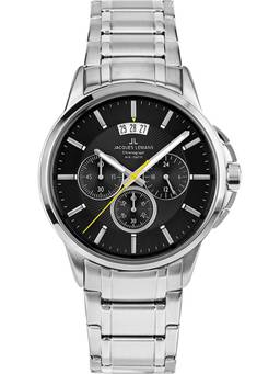Jacques Lemans - Sydney Series Black Stainless Steel Watch (1-1542D) (Medium)