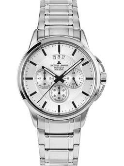 Jacques Lemans - Sydney Series Silver Stainless Steel Watch (1-1542P) (Medium)