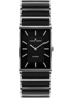 Jacques Lemans - York Series Black Stainless Steel/High-Tech-Ceramic Watch (1-1594A) (Medium)