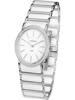 Jacques Lemans - York Series White Stainless Steel/High-Tech-Ceramic Watch (1-1819B) (Medium)