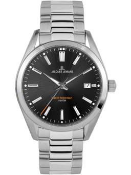 Jacques Lemans - Derby Series Black Stainless Steel Watch (1-1859E) (Medium)
