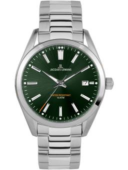 Jacques Lemans - Derby Series Green Stainless Steel Watch (1-1859H) (Medium)