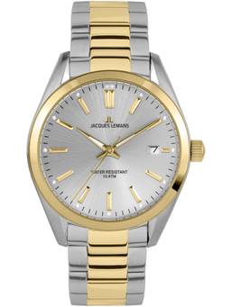 Jacques Lemans - Derby Series Silver Stainless Steel Watch (1-1859J) (Medium)
