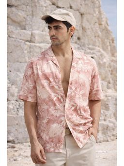 XKIND - Red Relaxed Fit Cotton Shirt