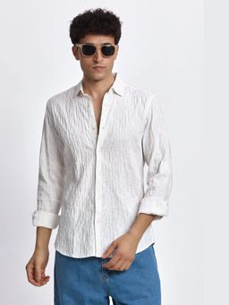 XKIND - White Slim Fit Shirt