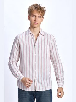 XKIND - Red Stripe Regular Fit Shirt