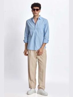 XKIND - Blue Oxford Regular Fit Shirt
