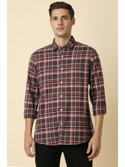 Allen Solly - Men Multi-Color Custom Fit Checks Full Sleeves Casual Shirt