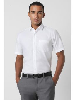 Peter England - Men White Regular Fit Formal Shirt