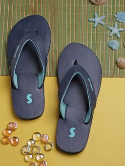 SOLETHREADS - Suave W Navy Solid Women Flipflops