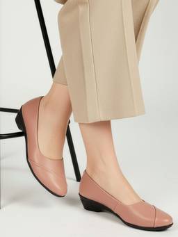 DENILL - Pink Synthetic Leather Ballerina