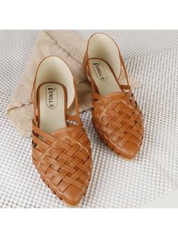 DENILL - Tan Synthetic Casual Ballerina