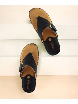 DENILL - Black Synthetic Leather Flats